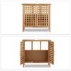 Relaxdays Waschbeckenunterschrank Walnuss Bild 5