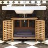 Relaxdays Waschbeckenunterschrank Walnuss Bild 3