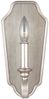Wandlampe, Stahl, Silber, H 30,1 cm Bild 2