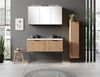 Waschtisch-Set >Nizza< (2-tlg.) in Wotaneiche, schwarz - 120x200x47cm (BxHxT) Bild 3