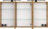 Waschtisch-Set >Nizza< (2-tlg.) in Wotaneiche, schwarz - 120x200x47cm (BxHxT) Bild 5