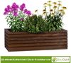 BooGardi Pflanzkübel Balkonkasten Blumenkasten mit Kunststoffeinsatz (Pflanzkasten · Dunkelbraun 44x20x14cm · 4 Farben · 3 Größen), Pflanzgefäß für Fensterbank · Balkon · Garten · Terrasse Bild 3