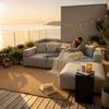 HOME DELUXE Modulares Outdoor Sofa ALAZIA Hellgrau - XL Bild 3