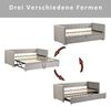 STILVORA Schlafsofa Polsterbett 90×200+180×200 Jugendbett Tagesbett ausziehbares,Samtstoff, mit Lattenrosten, Multifunktionsbett aus hautfreundlichem Samtstoff, ohne Matratze Bild 4