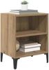 vidaXL Nachttisch 2 pcs Artisan-Eiche 40 x 30 x 50 cm Holzwerkstoff 875101 Bild 3