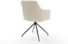 Esszimmerstuhl Greg-Flex Cord Beige Kreuzgestell konisch Schwarz Taschenfederkern Bild 5