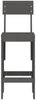 vidaXL Barhocker 2 Stk. Grau 40x48,5x115,5 cm Massivholz Kiefer 825361 Bild 4