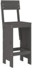 vidaXL Barhocker 2 Stk. Grau 40x48,5x115,5 cm Massivholz Kiefer 825361 Bild 3