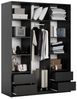 Masseno Schwebetürenschrank ORRA Kleiderschrank mit Spiegel und Schubladen Schlafzimmerschrank Bild 3