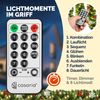 Casaria Weihnachtsgirlande 5m 80 LED inkl. Deko mit Fernbedienung Outdoor Girlande Weihnachten Tannengirlande Außen Weihnachtsdeko Bild 3