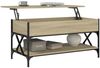 vidaXL Couchtisch Sonoma-Eiche 100x50x50 cm Holzwerkstoff und Metall 845357 Bild 4