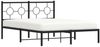 vidaXL Bettgestell mit Kopfteil Metall Schwarz 140x190 cm 376226 Bild 4