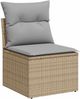 vidaXL Gartensofa-set 9 pcs Beige Poly-Rattan 3362932 Bild 5