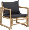vidaXL 4-tlg. Garten-Lounge-Set mit Auflagen Bambus 315601 Bild 5