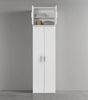 mokebo Mehrzweckschrank Mehrzweckschrankaufsatz 'Der Turm' (für extra viel Stauraum) Schrankaufsatz für Mehrzweckschrank o. Aufbewahrungsschrank in weiß Bild 3