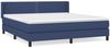 vidaXL Boxspringbett mit Matratze Blau 180x200 cm Stoff 3129655 Bild 2