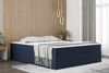 Boxspringbett Schlafzimmerbett PRIMA 160x220cm Stoff Blau inkl. Bettkasten Bild 2