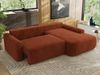 Ecksofa, L-förmiges, lose Kissen, DL-Schlaffunktion, (H 100 x T 187 x B 273 cm) - CUBO L - Plüsch Orange - rechte Seite Bild 4