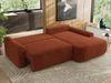 Ecksofa, L-förmiges, lose Kissen, DL-Schlaffunktion, (H 100 x T 187 x B 273 cm) - CUBO L - Plüsch Orange - rechte Seite Bild 3