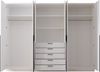 Drehtürenschrank >Arnis< 6 Türen, 5 Schubladen, Weiß - 270x210x52cm (BxHxT) Bild 5