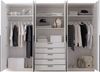 Drehtürenschrank >Arnis< 6 Türen, 5 Schubladen, Weiß - 270x210x52cm (BxHxT) Bild 3