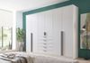 Drehtürenschrank >Arnis< 6 Türen, 5 Schubladen, Weiß - 270x210x52cm (BxHxT) Bild 2