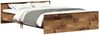 vidaXL Bettgestell ohne Matratze Altholz-Optik 135x190cm Holzwerkstoff 3328787 Bild 2