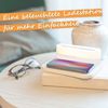 LIVOO Touch-Nachttischlampe Induktionsladestation Smartphone USB TEA292W weiß Bild 4