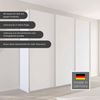 rauch Schwebetürenschrank Kleiderschrank Schrank OTTO´S CHOICE Garderobe AGORDO (in zwei Griff-Farben) Top Innenausstattung, in 4 Breiten und 2 Höhen MADE IN GERMANY Bild 2