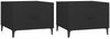 vidaXL Couchtische mit Metallbeinen 2 Stk. Schwarz 50x50x40 cm 812729 Bild 2