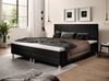 Boxspringbett Sunny Plus 180x200 cm Webstoff Schwarz mit Topper-Optik Bild 4
