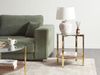 Beistelltisch LOVELL Sicherheitsglas Gold Bild 3