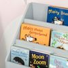 Kinderbücherregal mit Schublade & 5 Fächern, 60 x 29,9 x 90 cm, Grau Bild 4