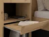 Vente-unique - LUDARO Bett Holz, Platte SchwarzBeige - B 199,8 cm x H 202,8 cm x L 269,7 cm Bild 4