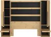 Vente-unique - LUDARO Bett Holz, Platte SchwarzBeige - B 199,8 cm x H 202,8 cm x L 269,7 cm Bild 3
