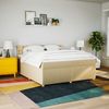 vidaXL Boxspringbett mit Matratze Creme 180x200 cm Stoff 3286778 Bild 2