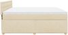 vidaXL Boxspringbett mit Matratze Creme 180x200 cm Stoff 3286778 Bild 4
