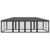vidaXL Partyzelt mit 12 Mesh-Seitenteilen Anthrazit 8x4 m HDPE 4010074 Bild 3