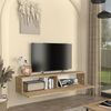 TV-Lowboard hängend Nolven 160x32x30 cm Eicheoptik [en. casa] Bild 2
