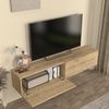 TV-Lowboard hängend Nolven 160x32x30 cm Eicheoptik [en. casa] Bild 3