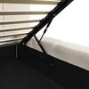 HOME DELUXE LED Bett aus Teddy-Stoff inkl. Stauraum GALA – Beige, 180 x 200 cm inkl. Matratze Bild 5