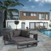 osoltus Aluminium Lounge Set Sofa Ecklounge Gartenlounge Delft Grau Bild 2