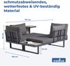 osoltus Aluminium Lounge Set Sofa Ecklounge Gartenlounge Delft Grau Bild 3
