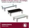 HOOZ TV-Aufsatz Weißglas mit Aluminiumfüßen - Ablage und Platzerweiterung 100x35cm, (modern, 1-St, mit Aufbauanleitung), aus Sicherheitsglas Bild 3