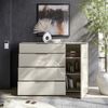 Sideboard >Santorin< Glasfronten, in Kaschmir - 135x99x40cm (BxHxT) Bild 5