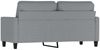 vidaXL 2-Sitzer-Sofa Hellgrau 140 cm Stoff 359163 Bild 5