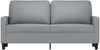 vidaXL 2-Sitzer-Sofa Hellgrau 140 cm Stoff 359163 Bild 3