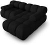 Micadoni Modulares Ecksofa Bellis 3-Sitzer Rechts 3D-Stoff Sonic Schwarz Bild 3