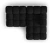 Micadoni Modulares Ecksofa Bellis 3-Sitzer Rechts 3D-Stoff Sonic Schwarz Bild 5