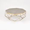 Livin Hill Couchtisch Glamour Gold, graue Zementplatte GL1714 Bild 3